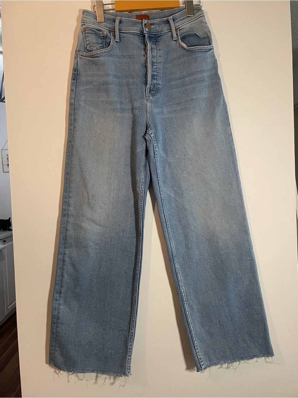 Mother ankle fray jeans